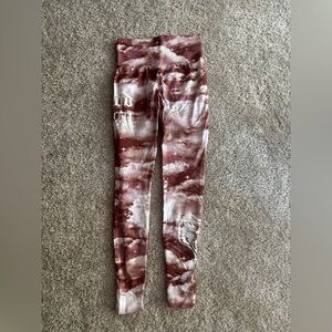 Darc Sport Women's Tie-Dye Leggings - Brown and White